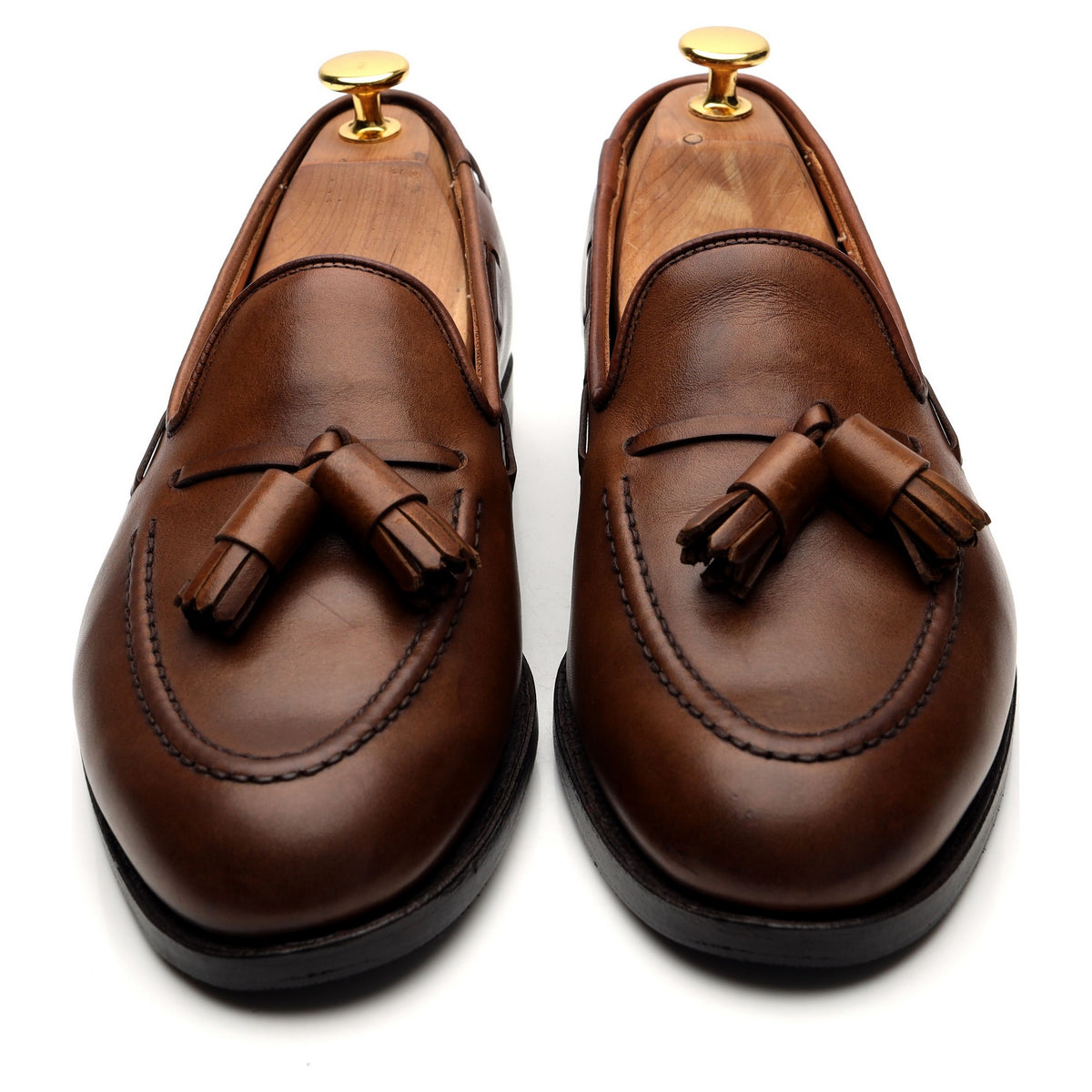 &#39;Cavendish 2&#39; Brown Tassel Loafers UK 5 E