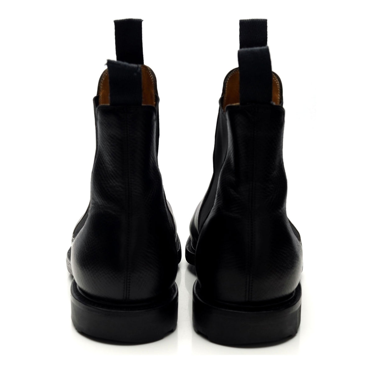 &#39;Newmarket&#39; Black Leather Chelsea Boots UK 8.5 E