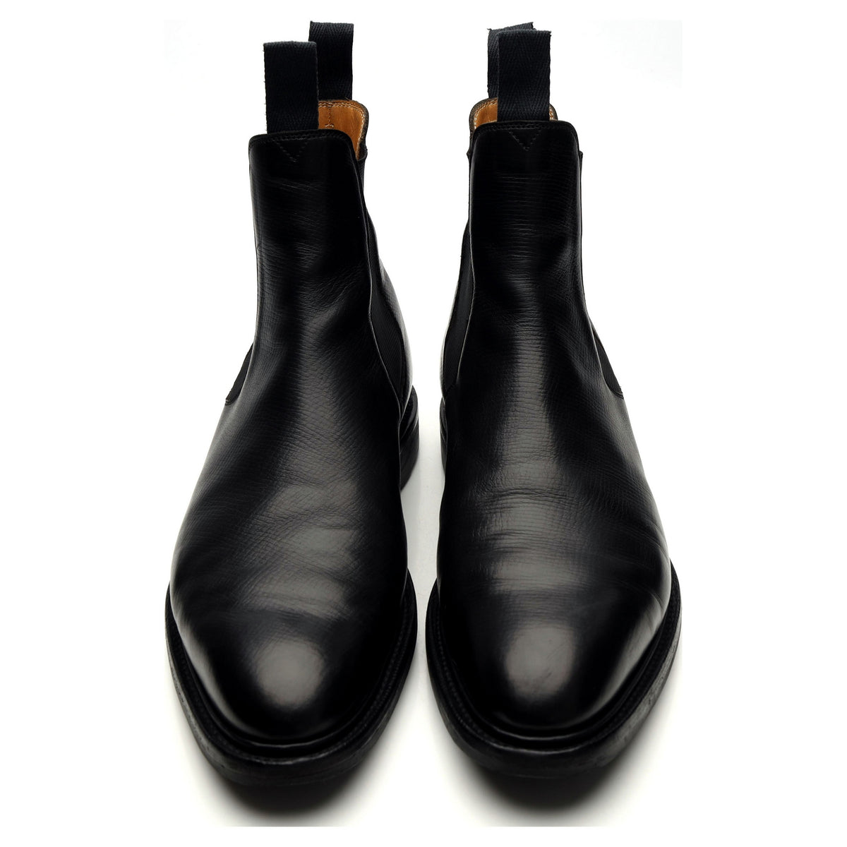 &#39;Newmarket&#39; Black Leather Chelsea Boots UK 8.5 E