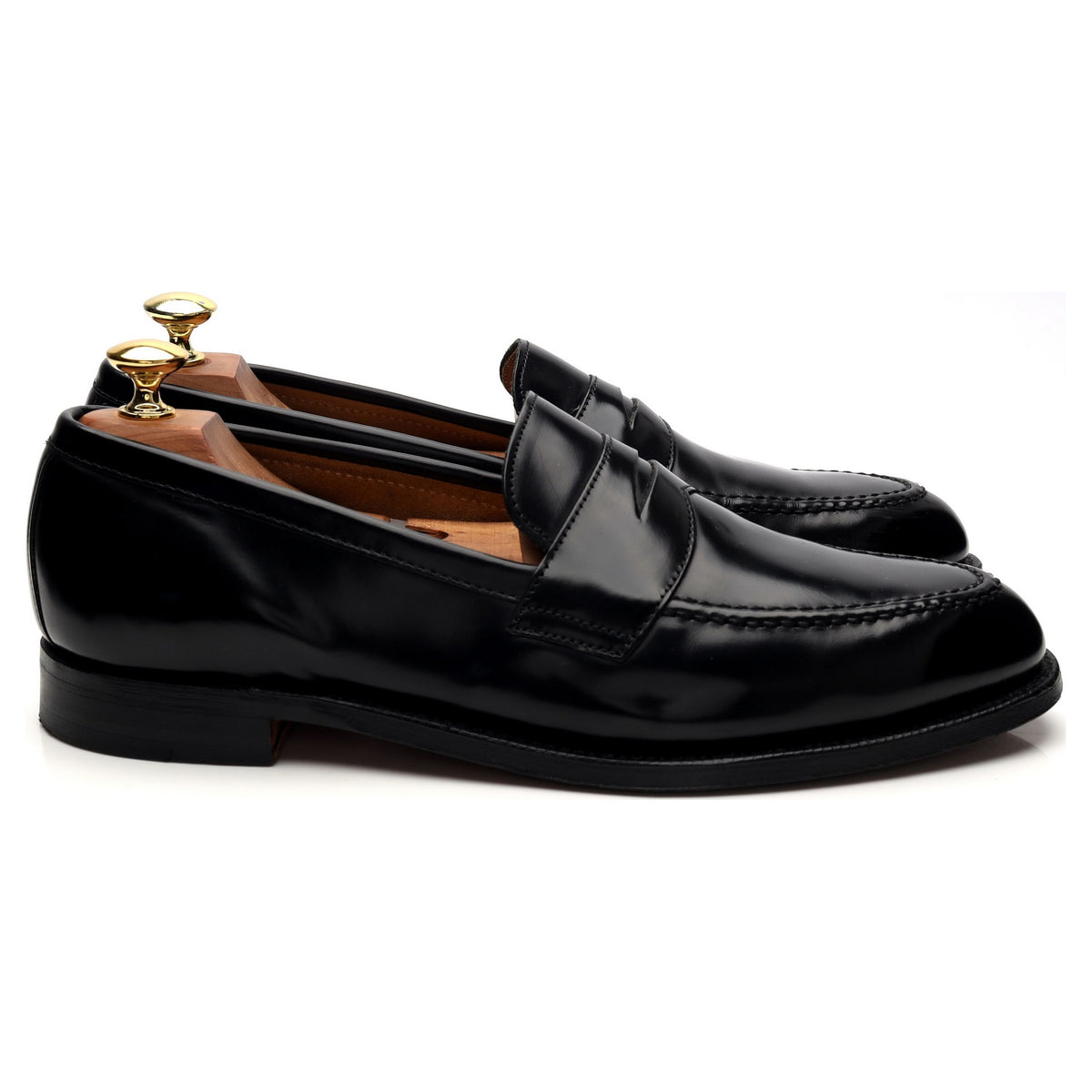 &#39;Cannon&#39; Black Leather Loafer UK 8.5 F