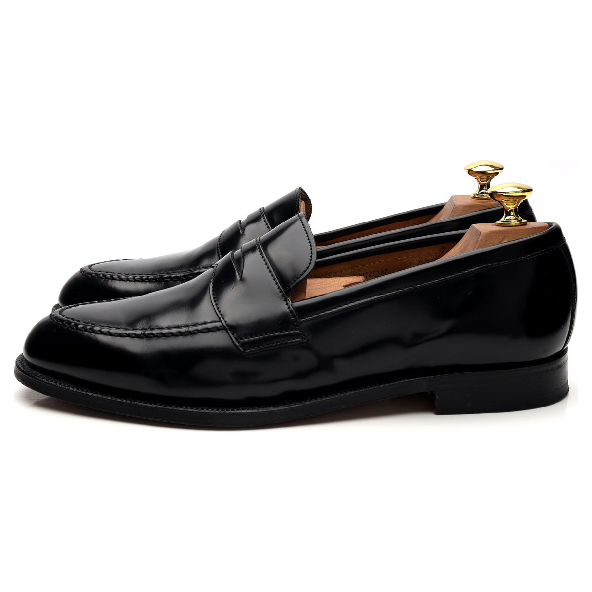 &#39;Cannon&#39; Black Leather Loafer UK 8.5 F