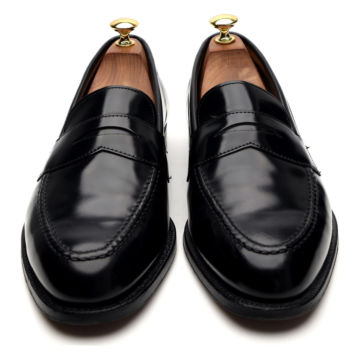 &#39;Cannon&#39; Black Leather Loafer UK 8.5 F