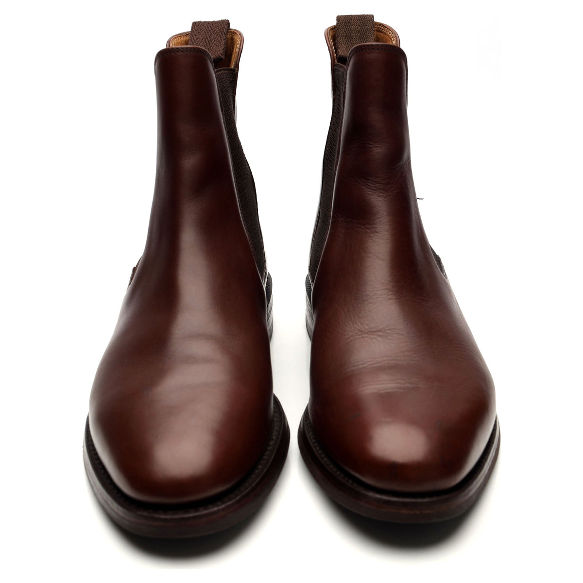 &#39;Blenheim&#39; Brown Leather Chelsea Boots UK 8 F