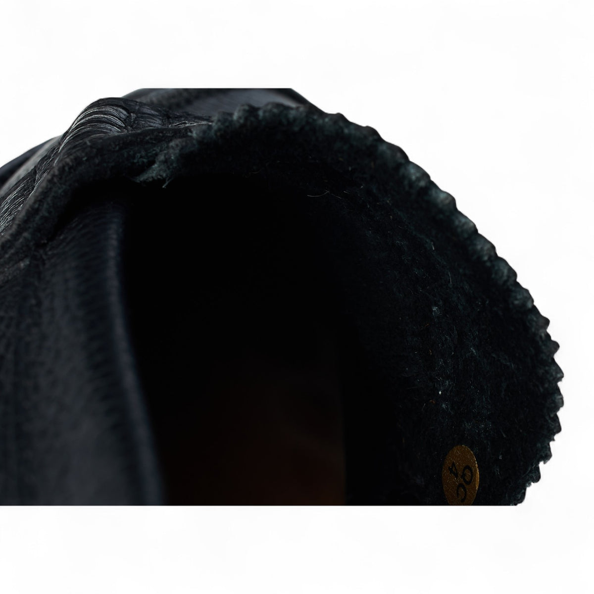 'Pembrey' Black Grain Leather Loafers UK 8.5 G