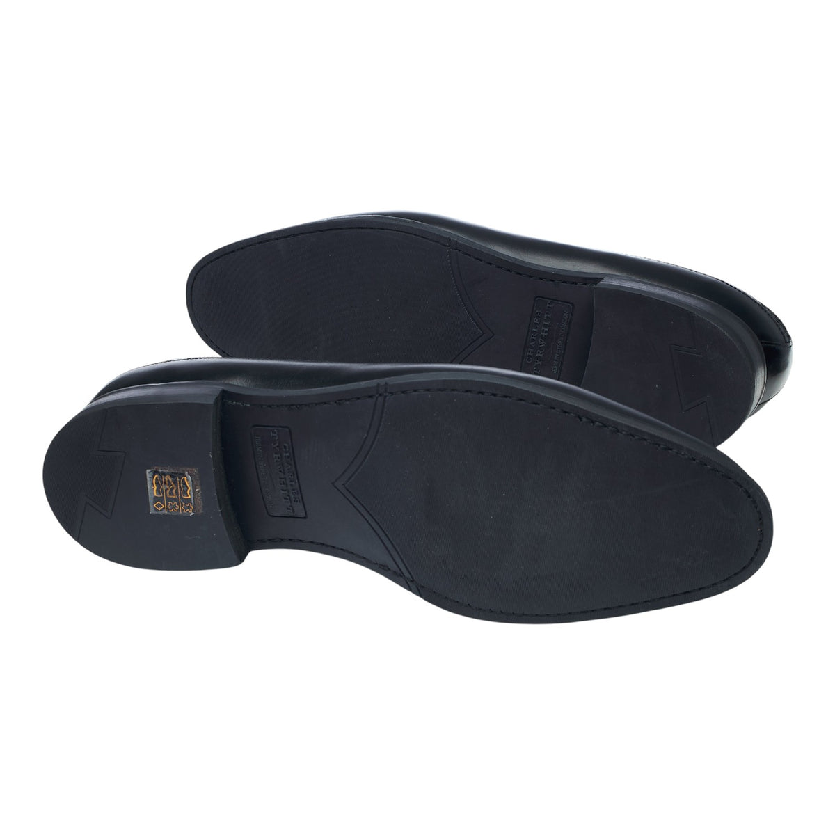 Charles Tyrwhitt Black Leather Derby Brogues UK 9 F