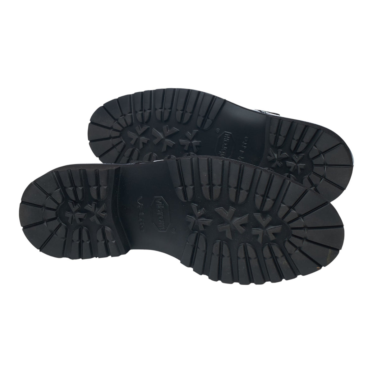 'Whitby' Black Leather Double Monk Strap UK 9 E