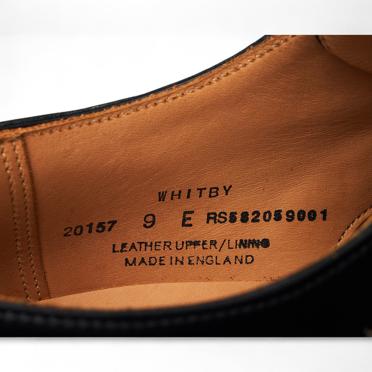 'Whitby' Black Leather Double Monk Strap UK 9 E