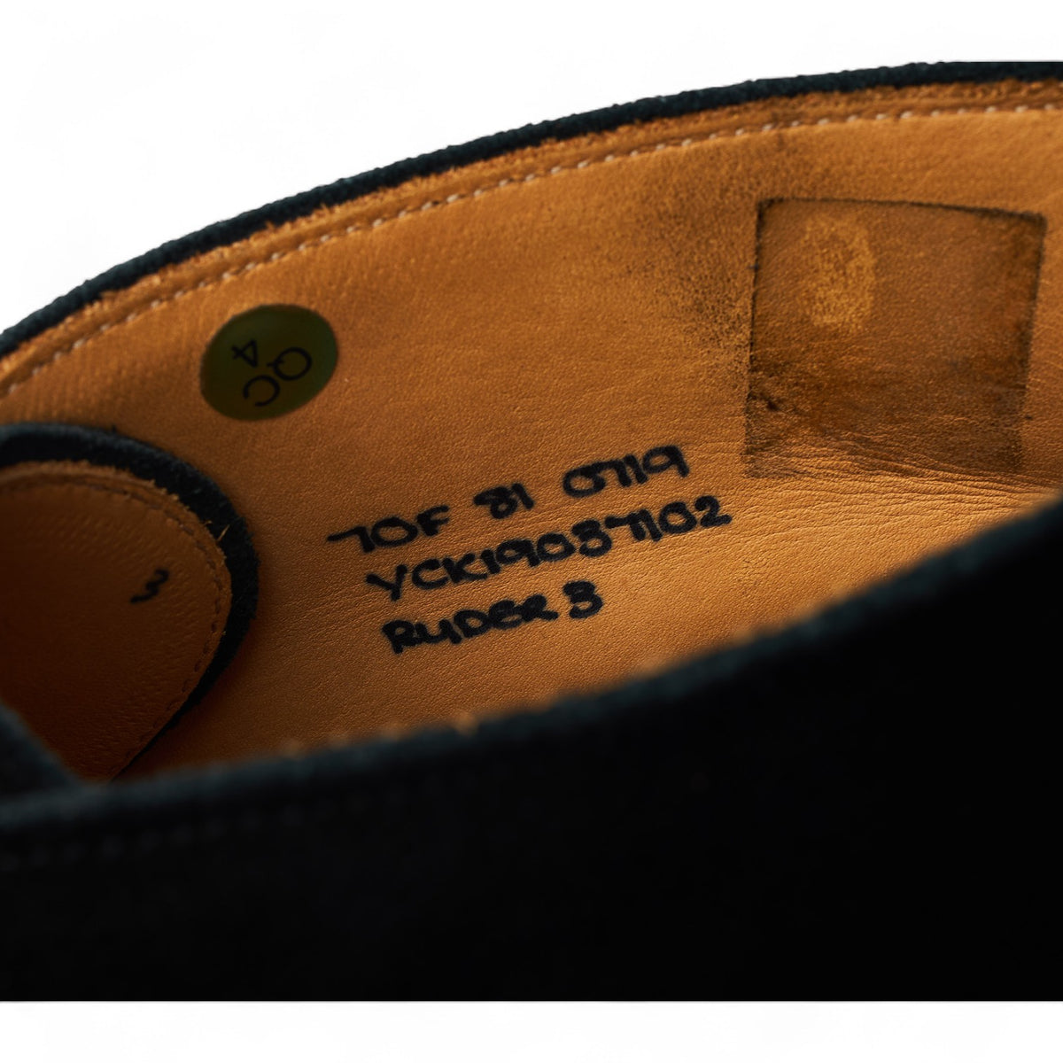 'Ryder 3' Black Suede Chukka Boots UK 7 F