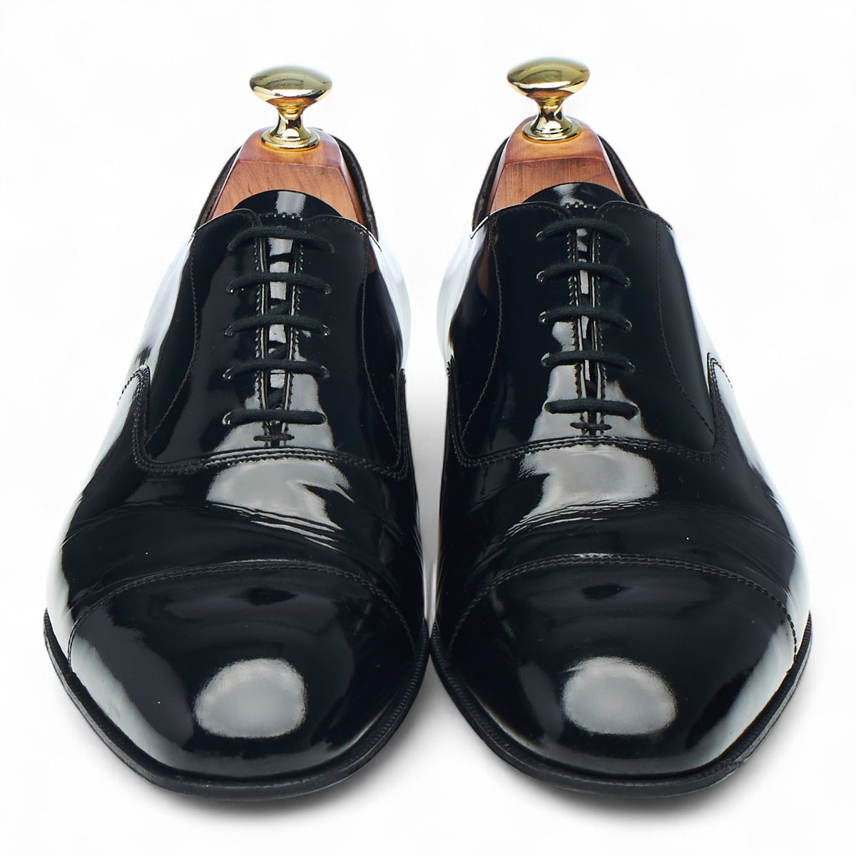 'Sackville' Black Patent Leather Oxford UK 7 F
