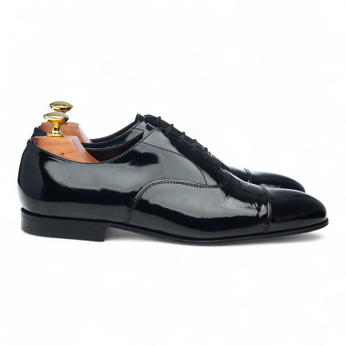 'Sackville' Black Patent Leather Oxford UK 7 F
