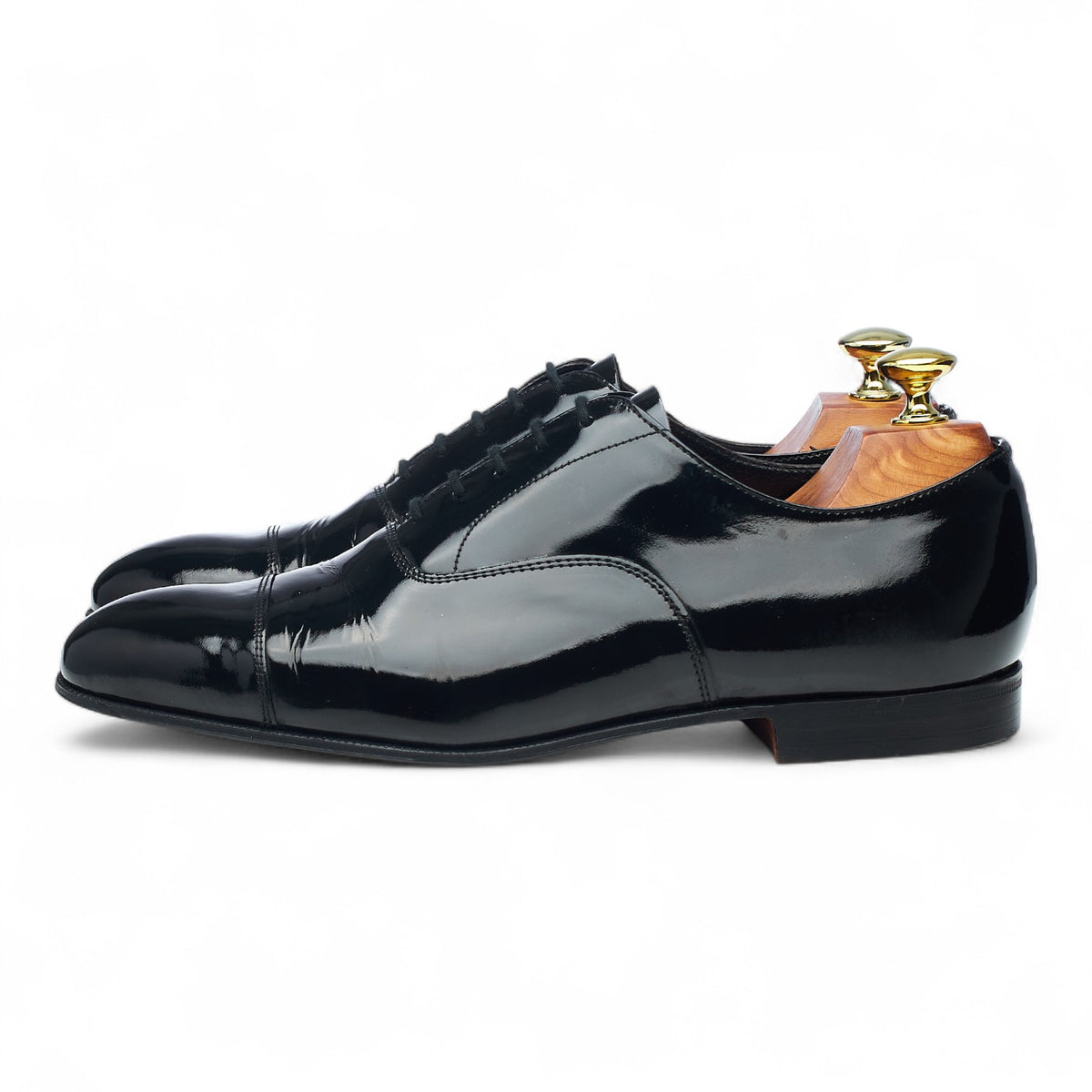 'Sackville' Black Patent Leather Oxford UK 7 F