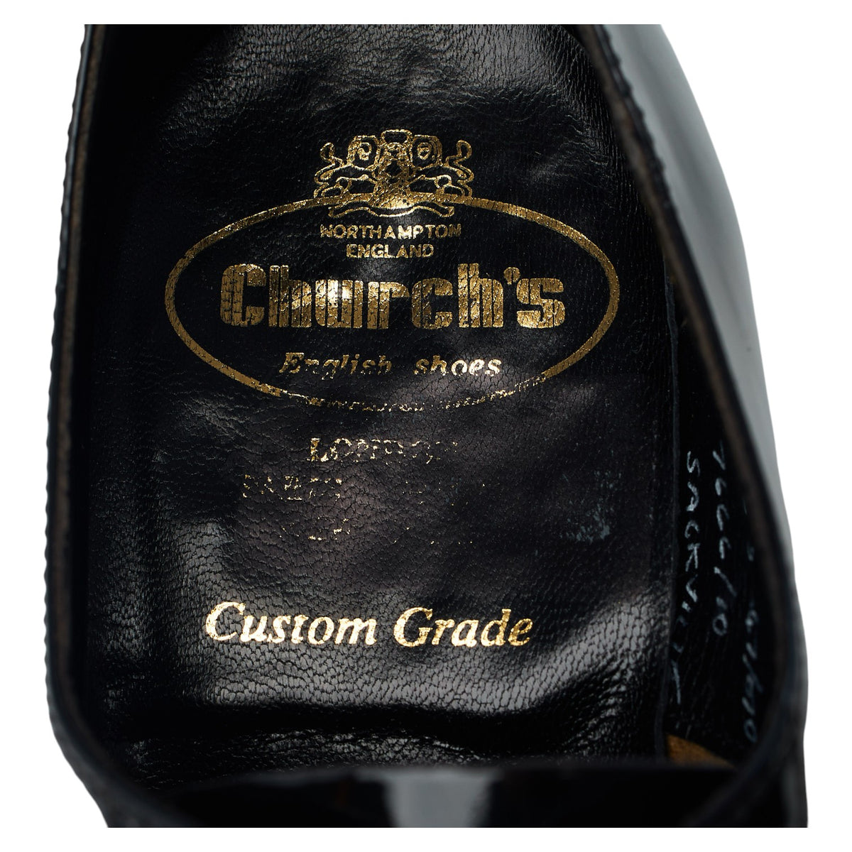 'Sackville' Black Patent Leather Oxford UK 7 F