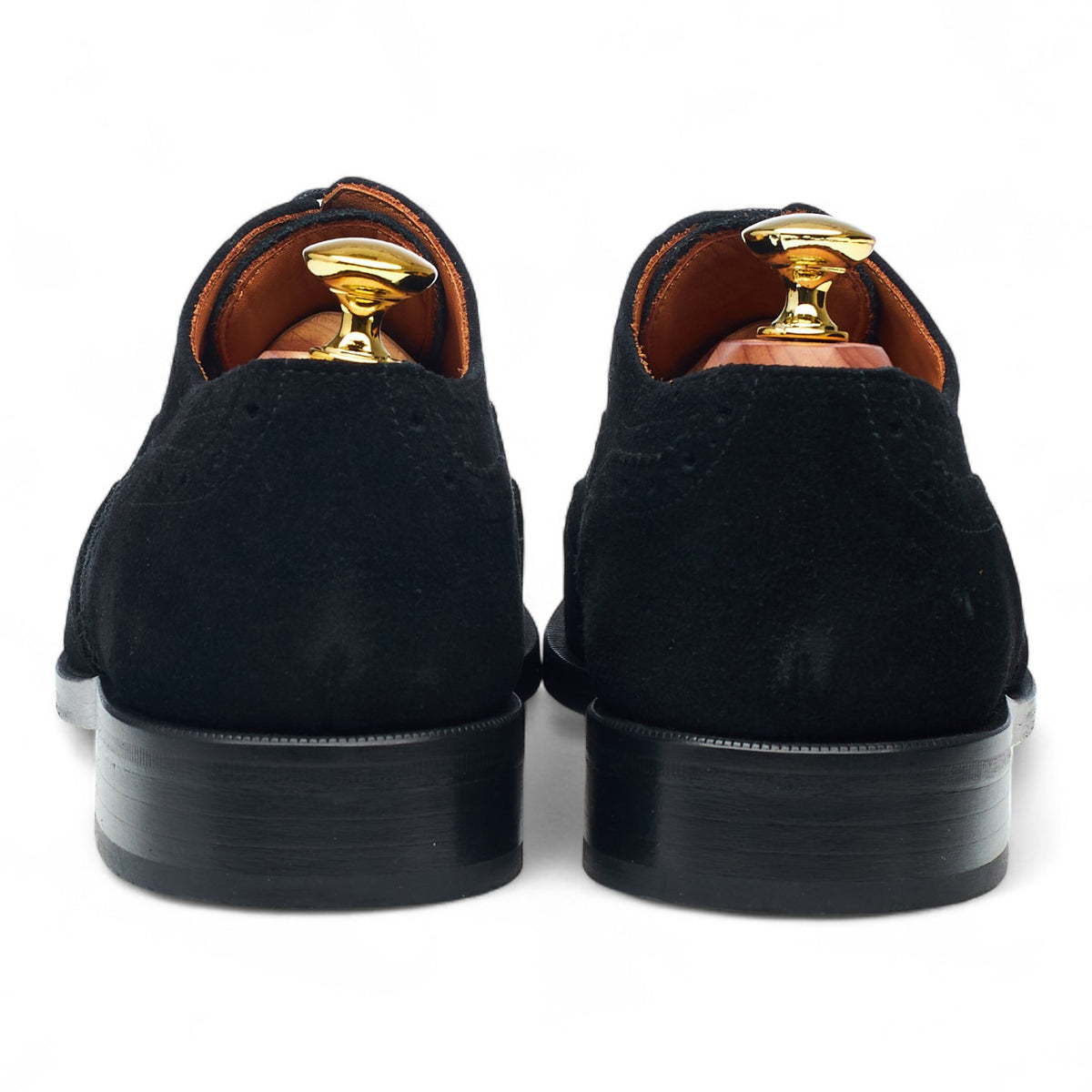 'Lark' Black Suede Oxford Brogues UK 7