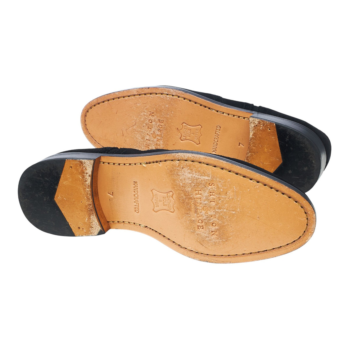 'Lark' Black Suede Oxford Brogues UK 7