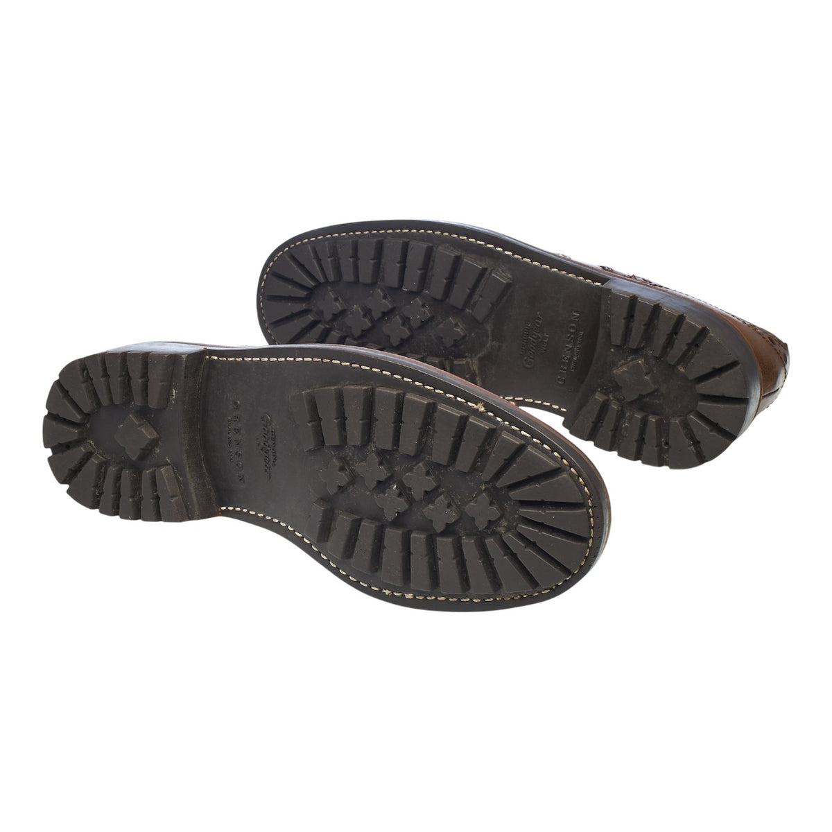 'Archie' Brown Grain Leather Derby Brogues UK 7 G