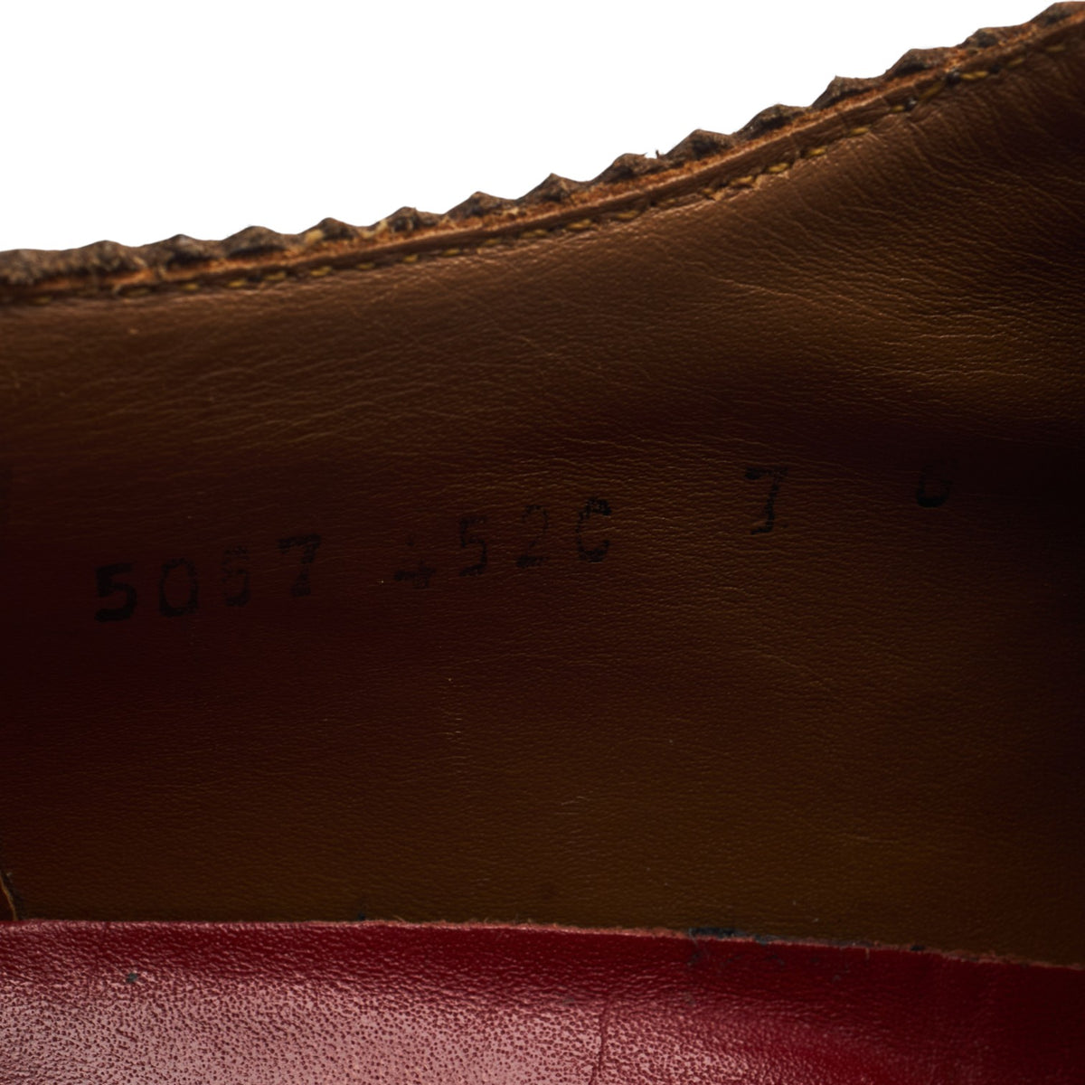 'Archie' Brown Grain Leather Derby Brogues UK 7 G