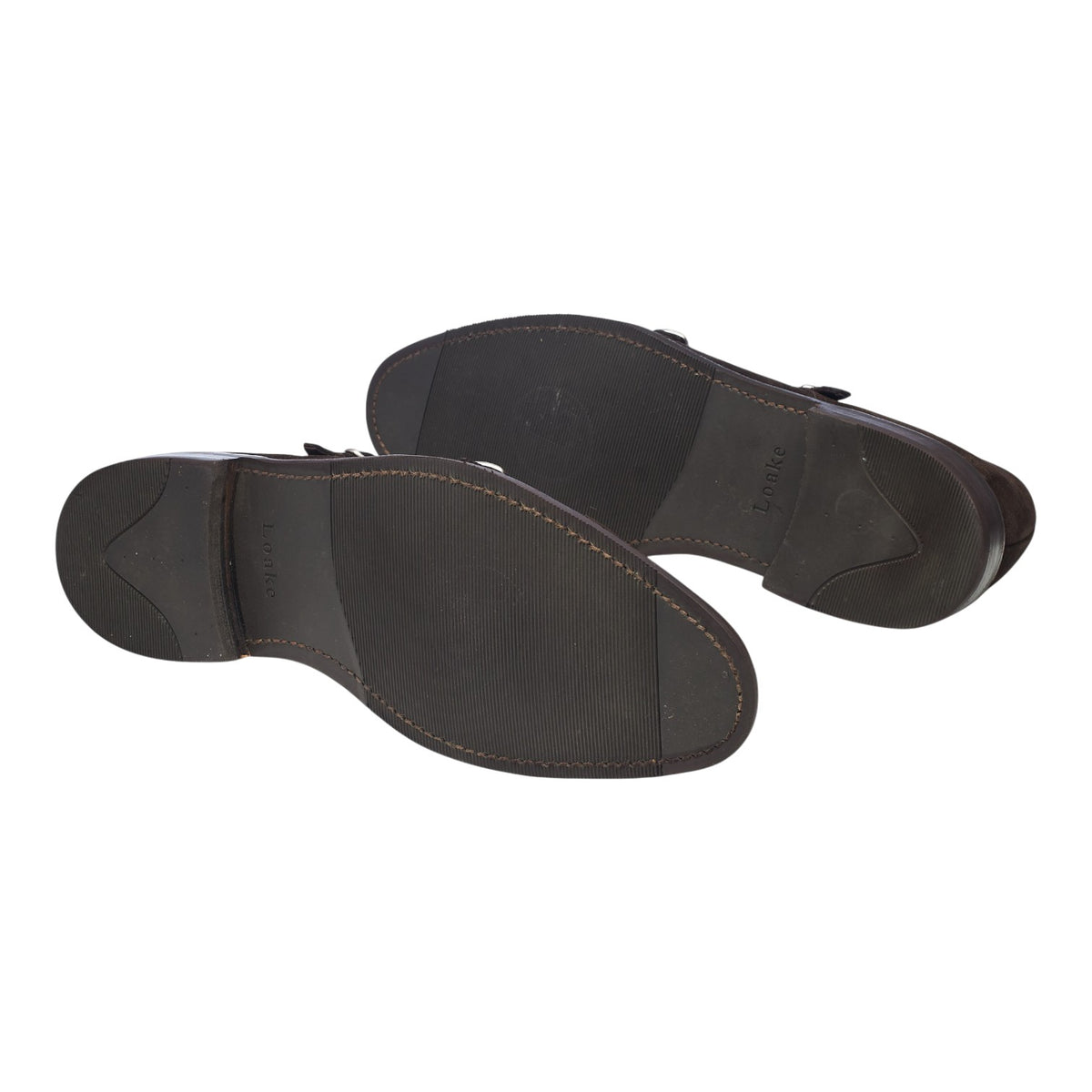 1880 'Benedict' Dark Brown Suede Double Monk Strap UK 11 F