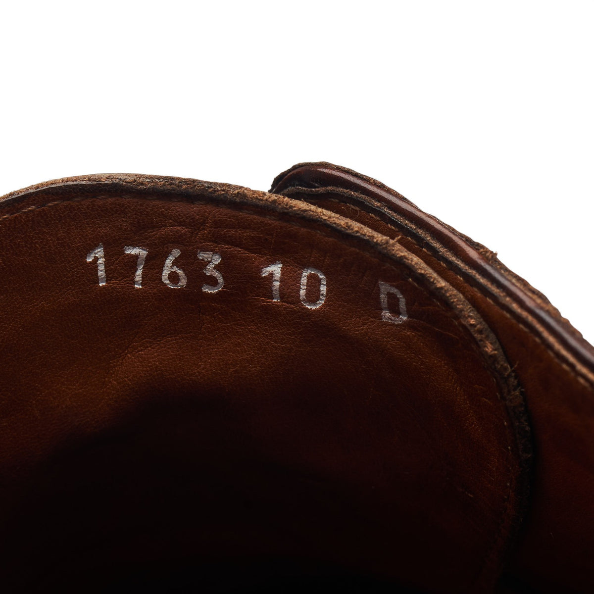 '1763' Tan Brown Crocodile Grain Leather Derby UK 9.5 US 10 D