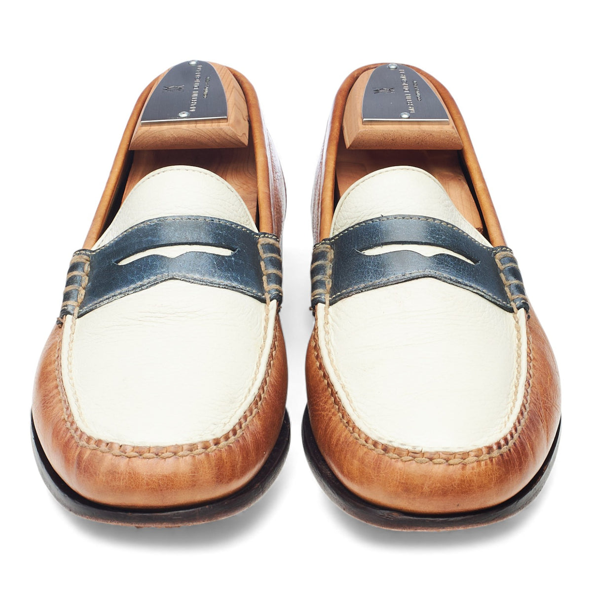 Multi Grain Leather Loafers UK 9.5 US 10.5