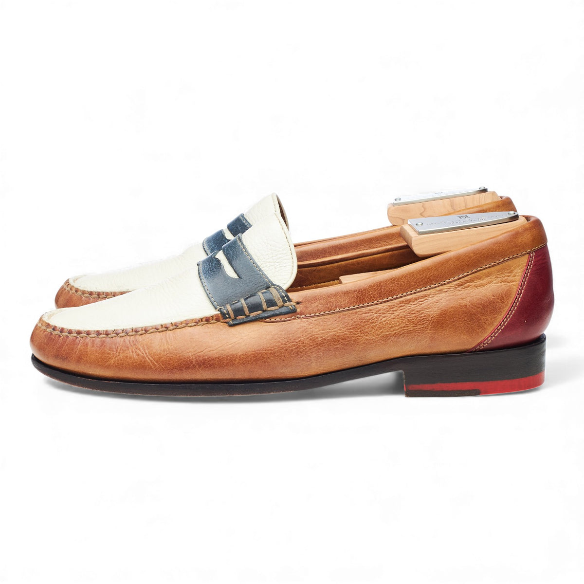 Multi Grain Leather Loafers UK 9.5 US 10.5