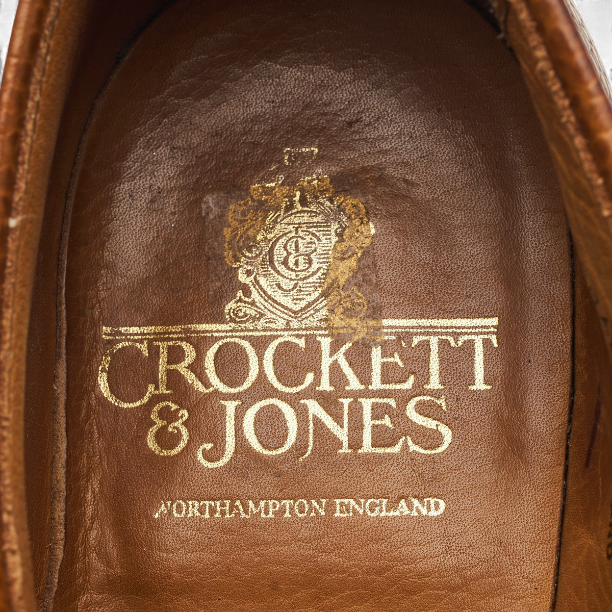 'Grasmere' Tan Brown Grain Leather Derby UK 7.5 E