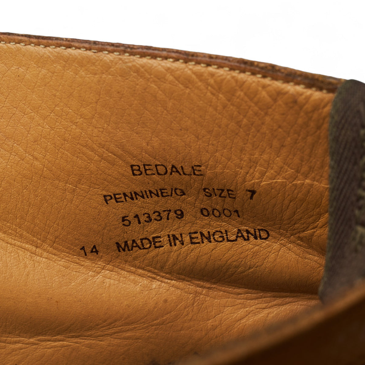 1880 'Bedale' Tan Brown Leather Boots UK 7 G