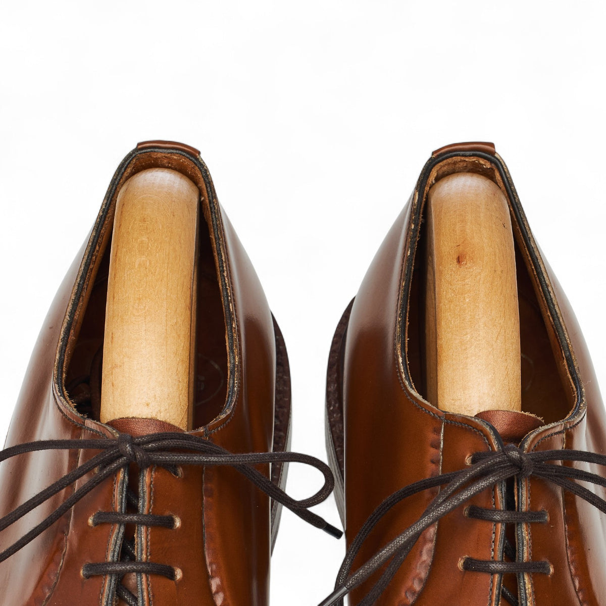 'Shannon' Tan Brown Leather Derby UK 8.5 F