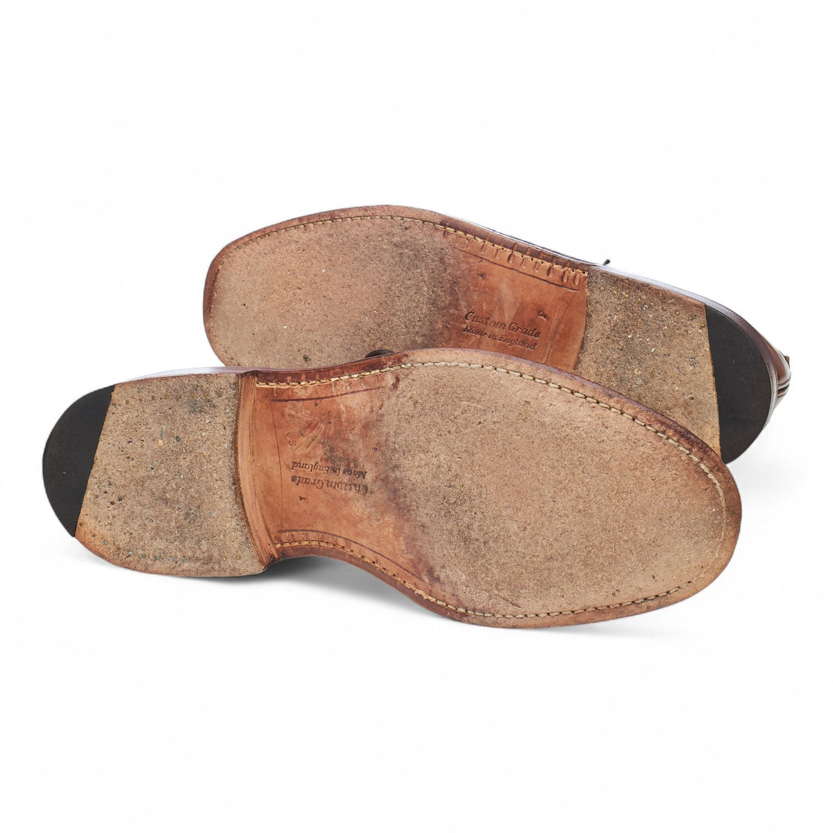 'Shannon' Tan Brown Leather Derby UK 8.5 F