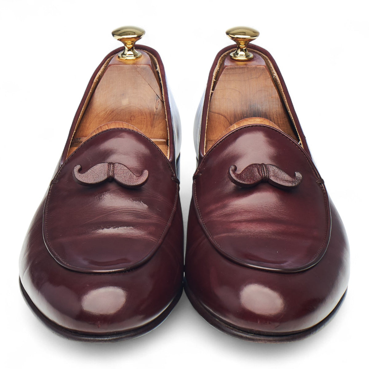 Burgundy Leather Loafers UK 9 EU 43