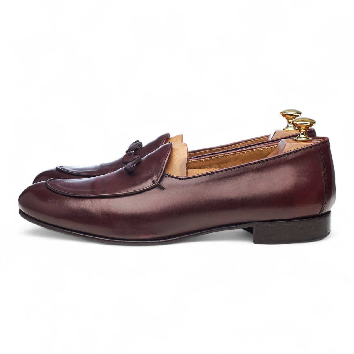 Burgundy Leather Loafers UK 9 EU 43