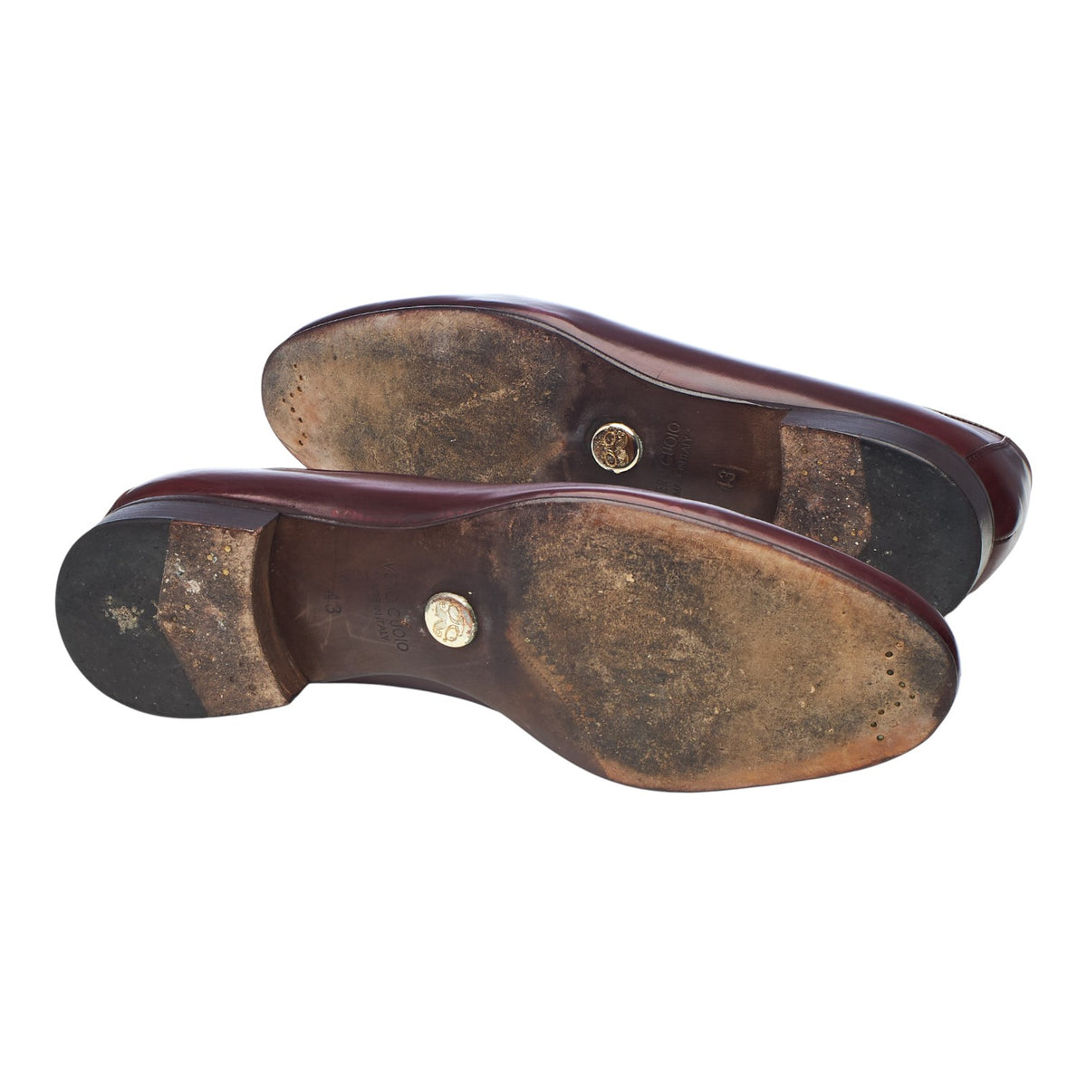 Burgundy Leather Loafers UK 9 EU 43