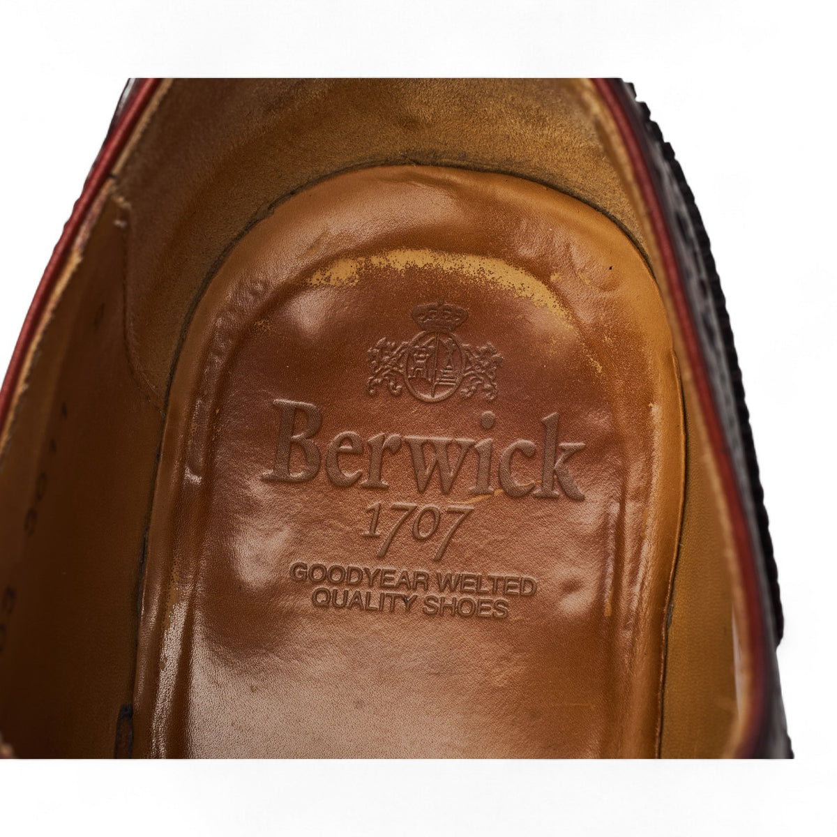 Burgundy Leather Oxford Brogues UK 9