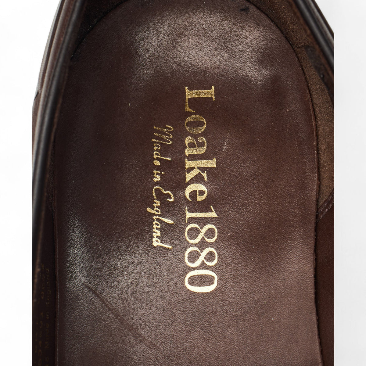 1880 'Nottingham' Dark Brown Leather Tassel Loafers UK 10.5 F