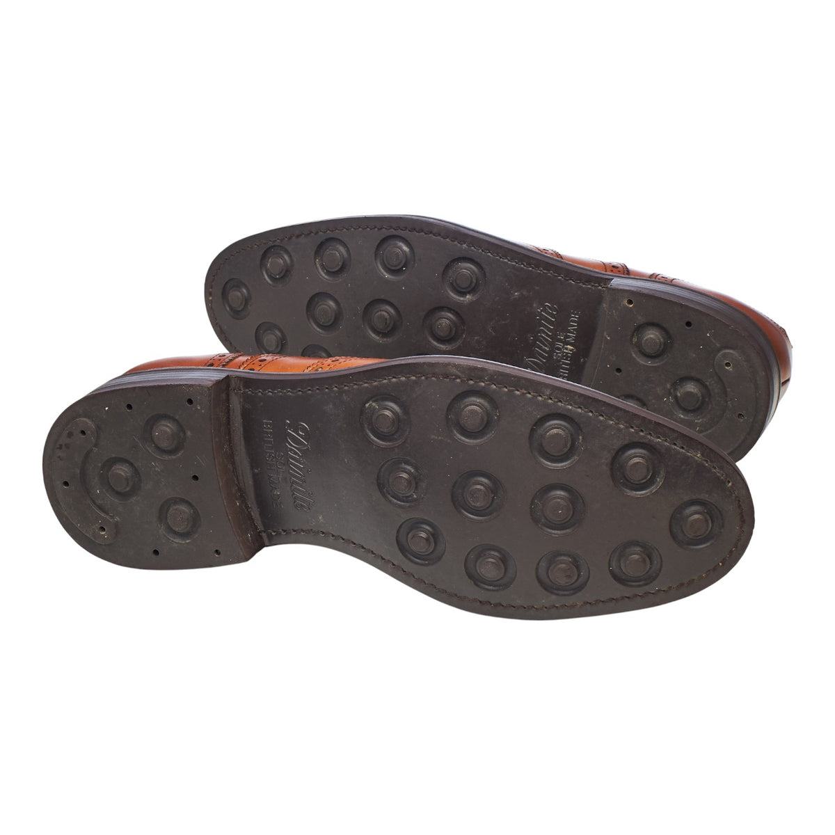 '3818' Tan Brown Leather Oxford Brogues UK 8.5