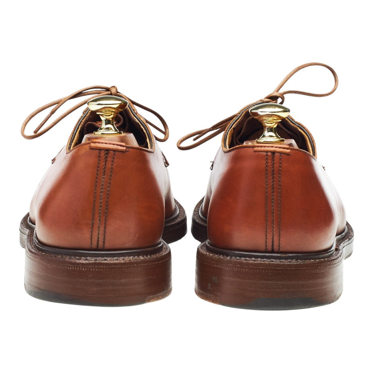 'Shannon' Tan Brown Leather Derby UK 7.5 F
