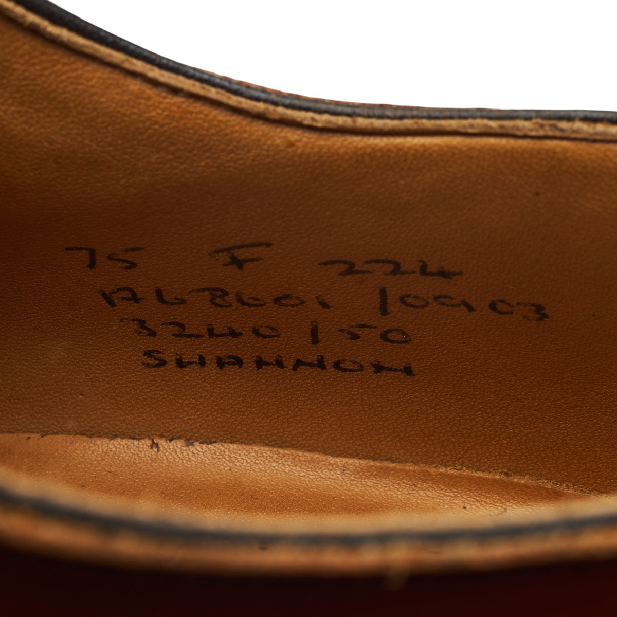 'Shannon' Tan Brown Leather Derby UK 7.5 F