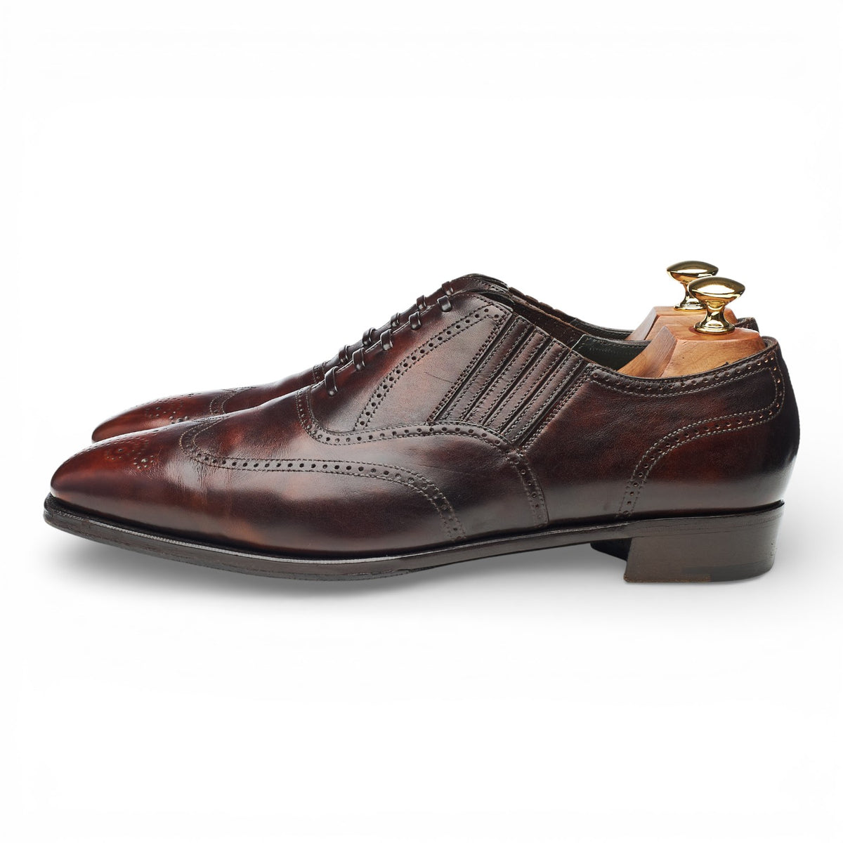 'Churchill' Brown Leather Lazyman Slip On UK 9 E
