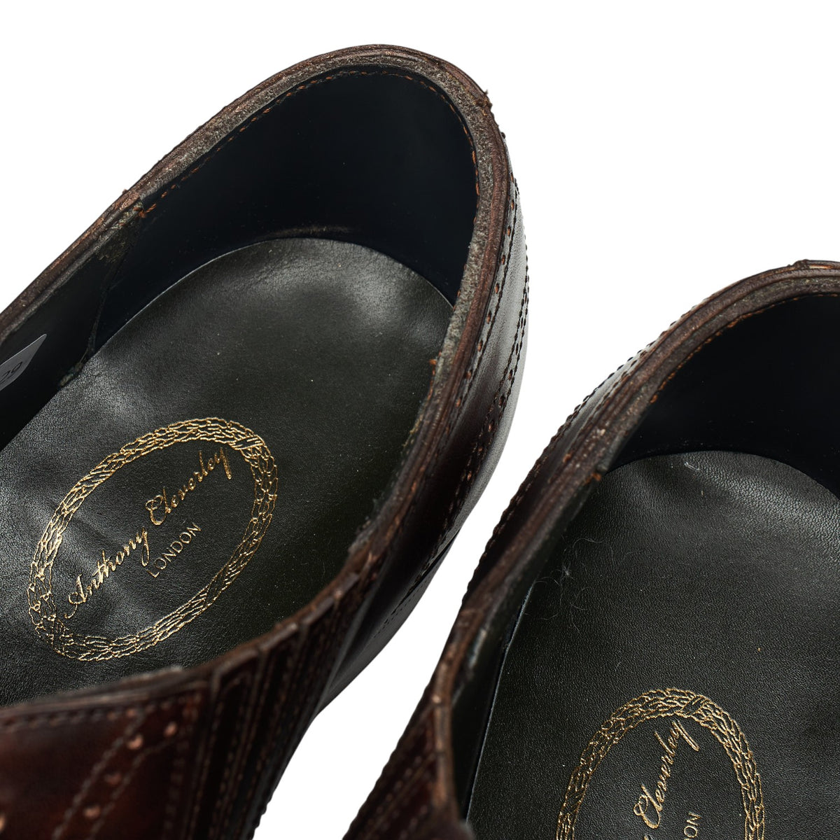 'Churchill' Brown Leather Lazyman Slip On UK 9 E