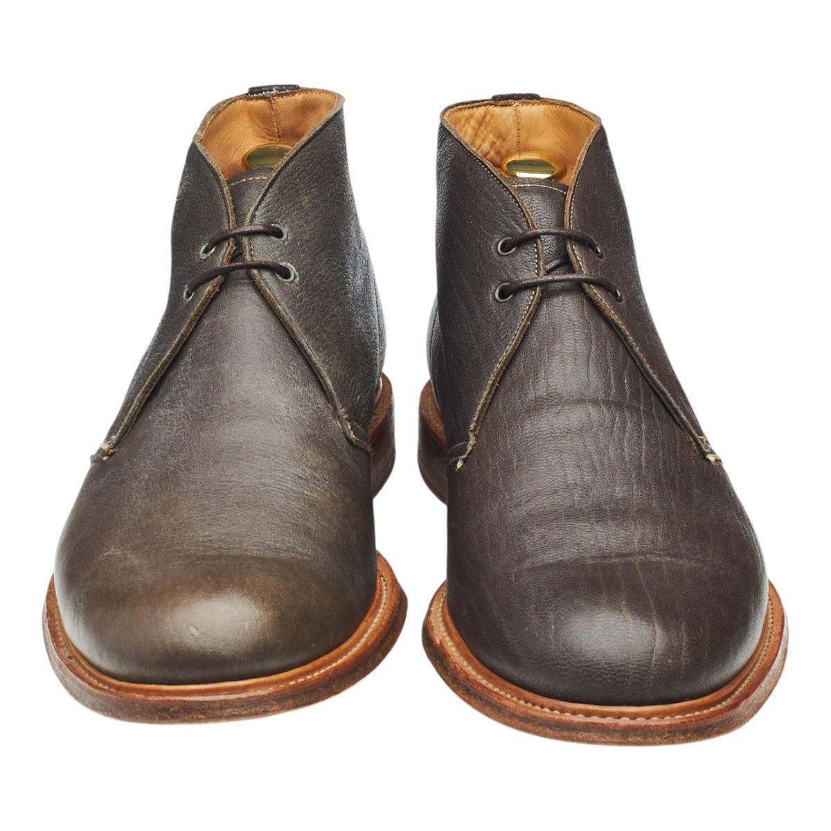 Dark Brown Leather Chukka Boots UK 8 F