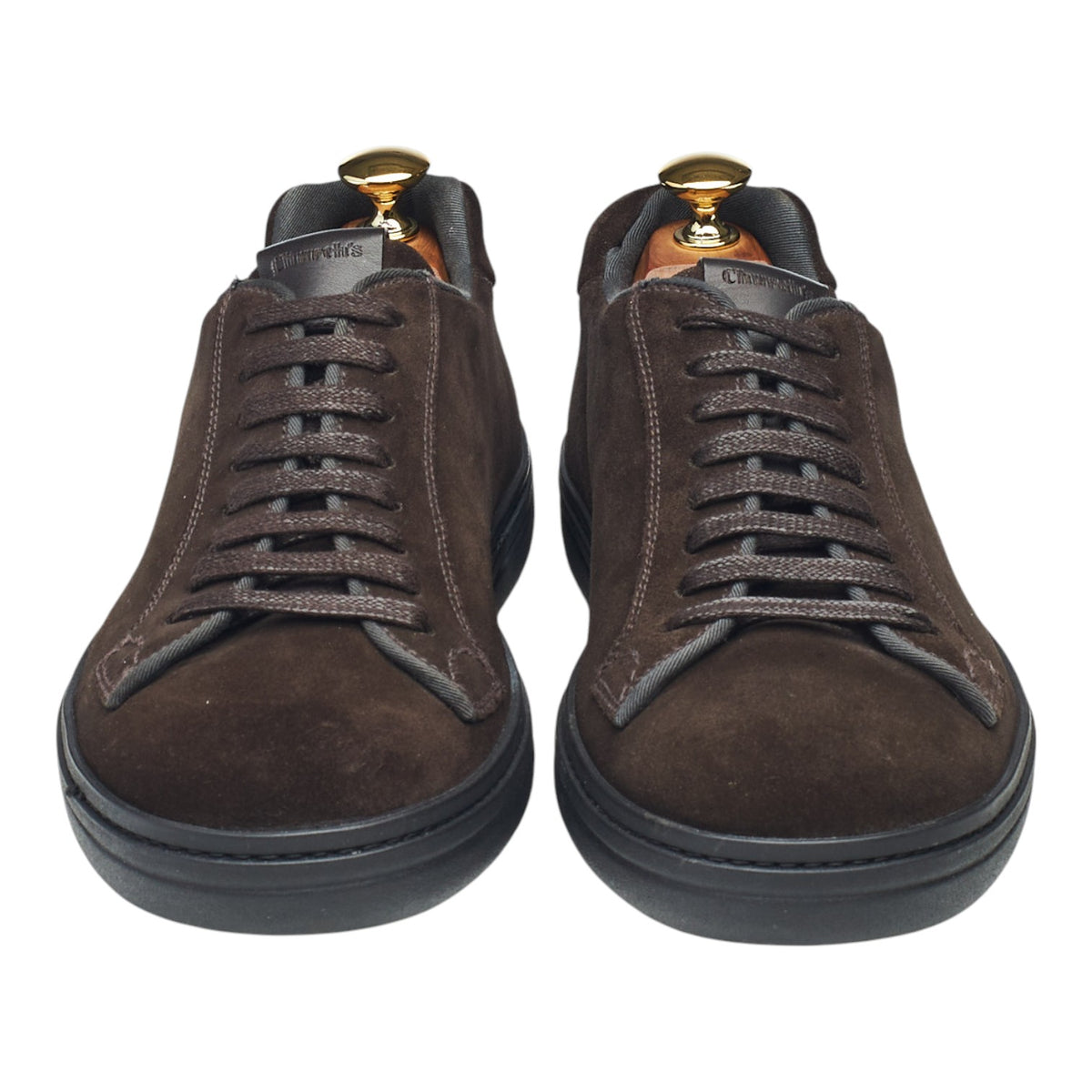 'Mirfield' Dark Brown Suede Sneakers UK 6.5