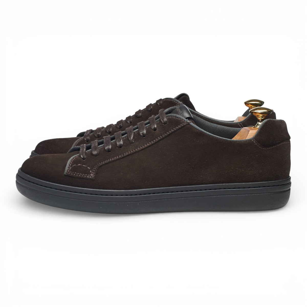 'Mirfield' Dark Brown Suede Sneakers UK 6.5