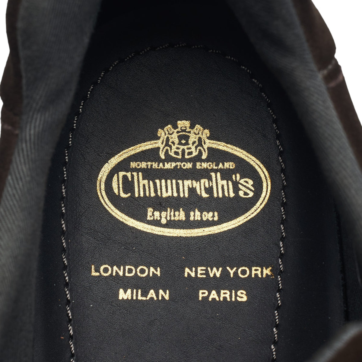 'Mirfield' Dark Brown Suede Sneakers UK 6.5