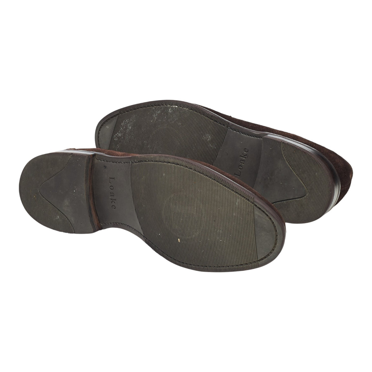 'Imperial' Dark Brown Suede Loafers UK 7 F