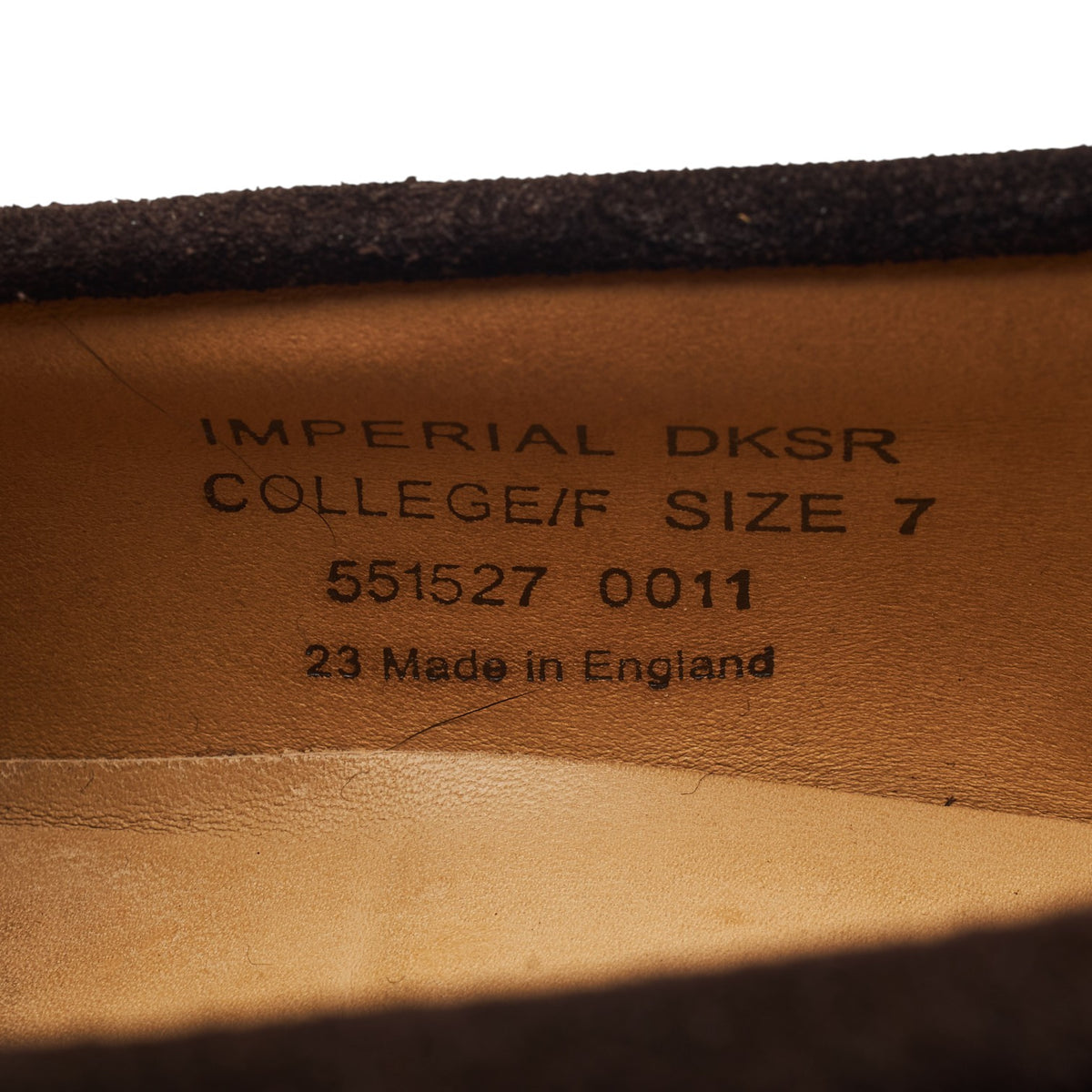 'Imperial' Dark Brown Suede Loafers UK 7 F
