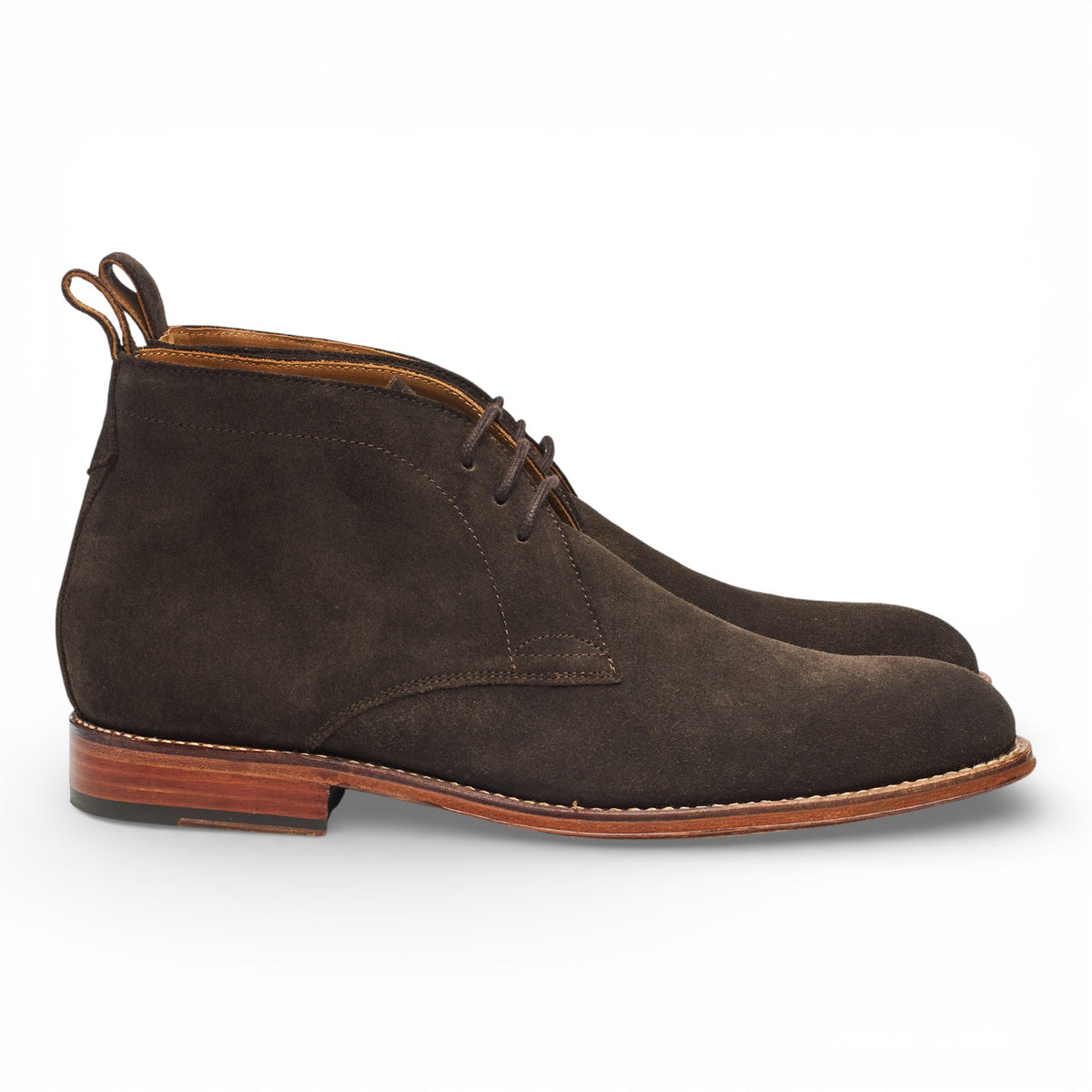'Marcus' Dark Brown Suede Chukka Boots UK 8 F