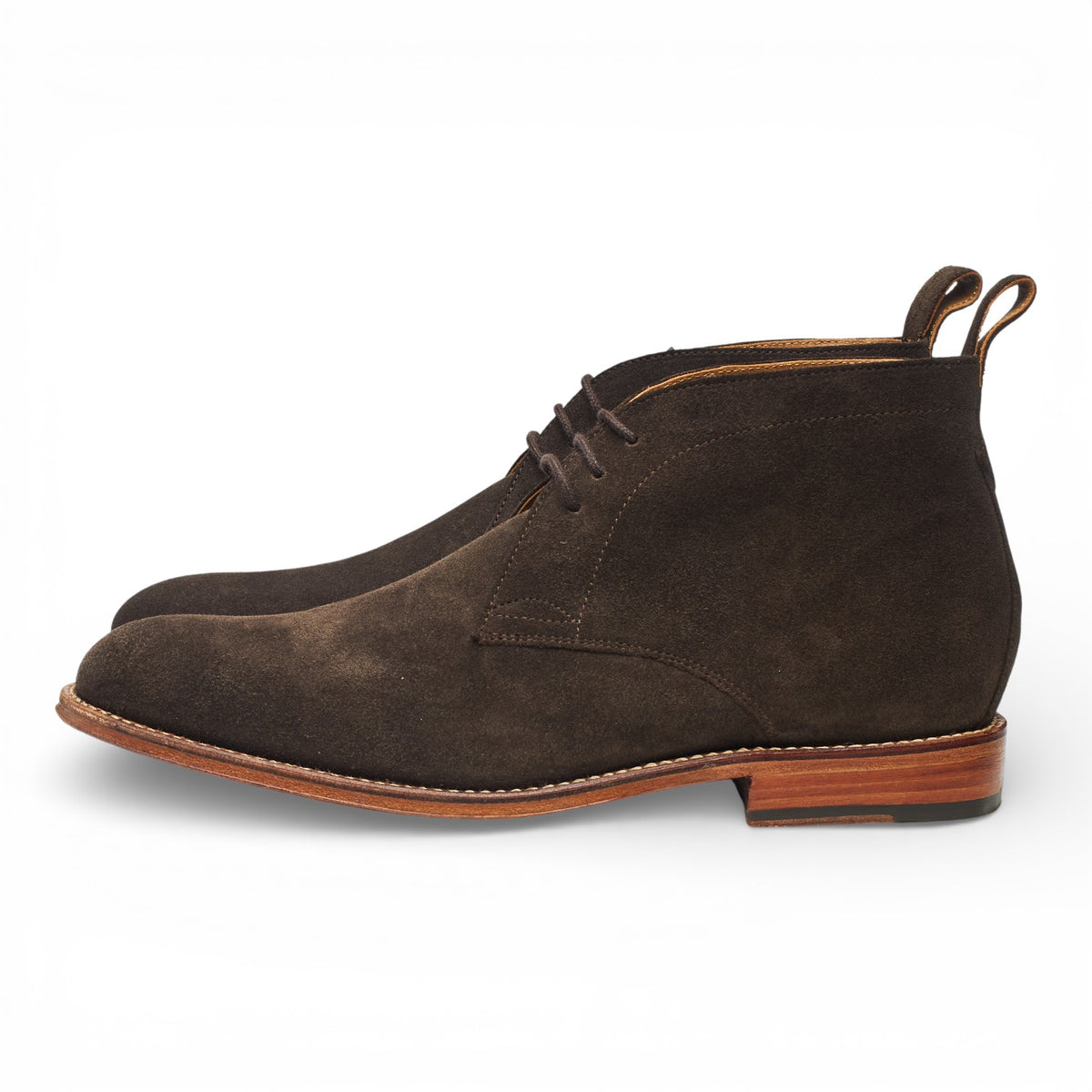 'Marcus' Dark Brown Suede Chukka Boots UK 8 F