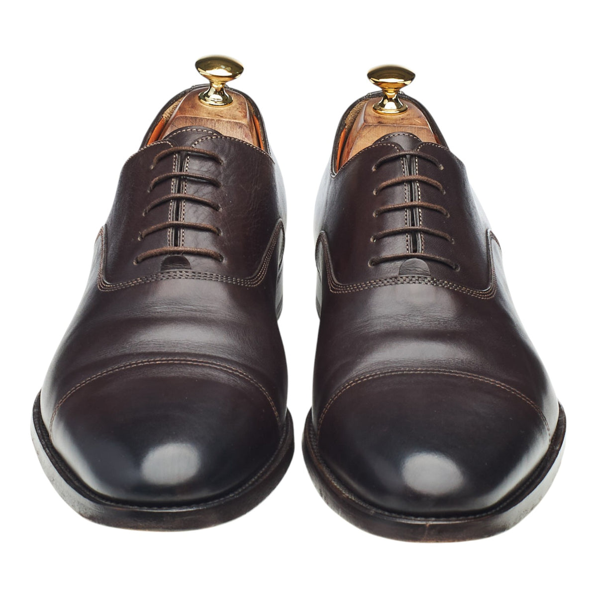 Dark Brown Leather Oxford UK 11 F