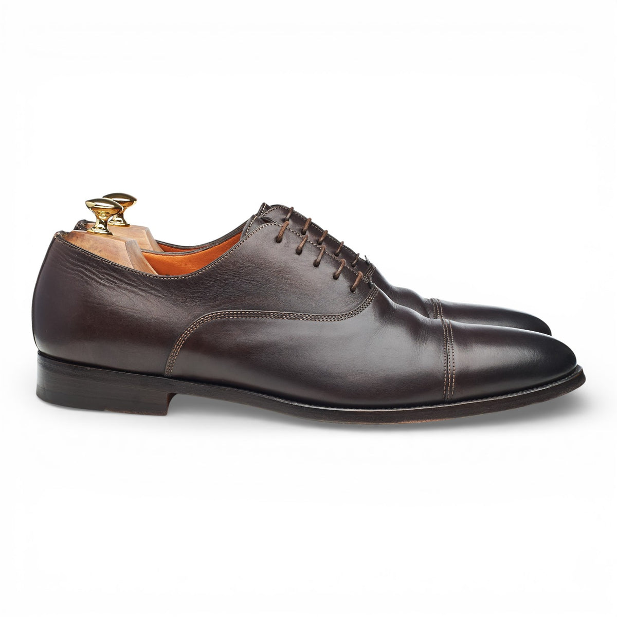 Dark Brown Leather Oxford UK 11 F