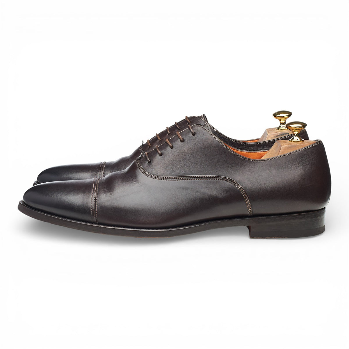 Dark Brown Leather Oxford UK 11 F