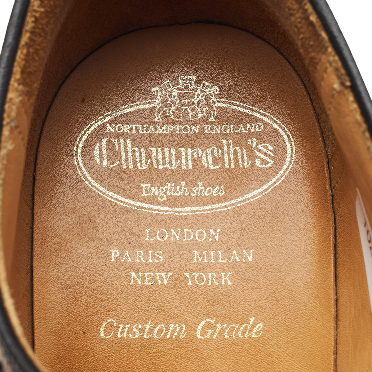 'Grafton' Tan Brown Leather Derby Brogues UK 8 G